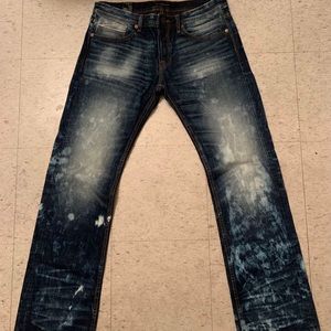 Dark Blue Paint Splattered Cult Of Individuality